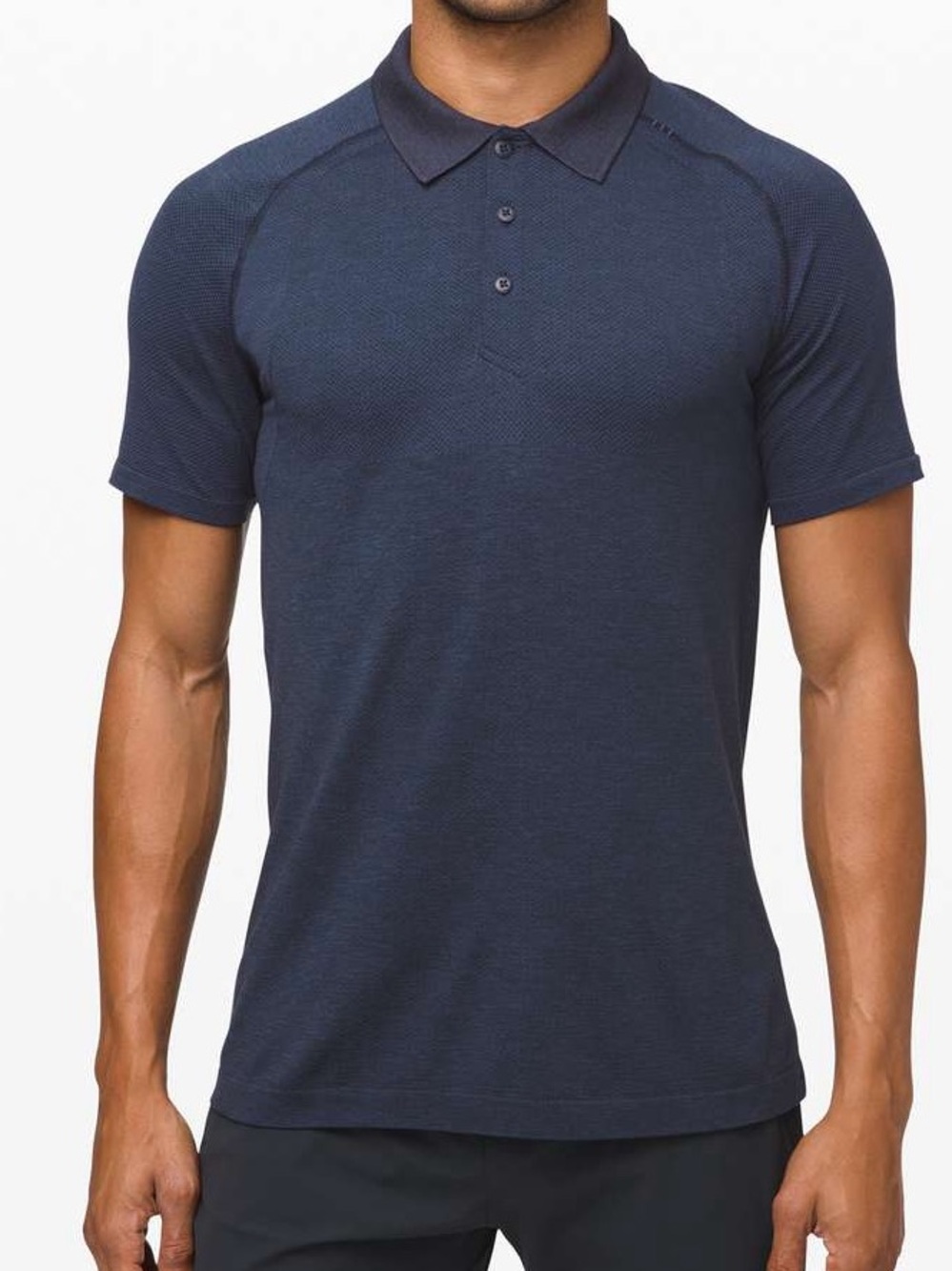 Lululemon Metal Vent Tech Polo 2.0 in Mineral Blue / True Navy Size S